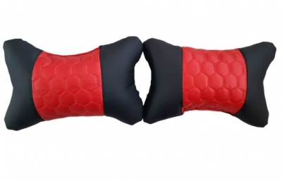 Set de Perne universale pentru gât un confort mai bun în timpul unei călătorii lungi cu mașina, roșu-negru, 2 buc