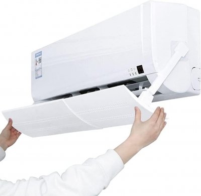 Deflector Pentru Aer Conditionat Universal, Extensibil 58-108 cm, Protectie Curenti, Alb