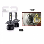 Kit Becuri Auto H7 Flexzon LED CANBUS, F2, 10000lm 12V 24V 72W