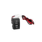 Incarcatorul Auto Dual USB Integrat compatibil cu Mercedes Actros MP3 (6/08>12/13) Actros MP4 (9/11>)