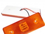 1 bucată 24 V LED Indicator cu diodă pentru platformă de remorcă pentru camion - 110 mm x 40 mm - portocaliu