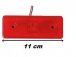 1buc 24V LED Indicator cu diodă pentru platformă de remorcă pentru camion - 110 mm x 40 mm - roșu
