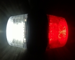 Set 2X LED Lampa Laterala Flexzon, Pentru Gabarit, Potrivit Pentru Amplasarea Oglinzii, Rosu si Alb