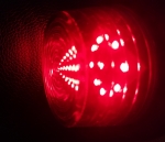 Set 2X LED Lampa Laterala Flexzon, Pentru Gabarit, Potrivit Pentru Amplasarea Oglinzii, Rosu si Galben