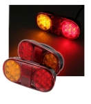 Set 2x LED Lampe Spate, Stanga si Dreapta, pentru Camion, Remorca, Autobus, 12V, 160mm x 80mm