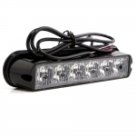 Set 2X Lumini LED, 6 Leduri, Tip Stroboscop De Avertizare, Galben, Flash, cu Conector, 12V
