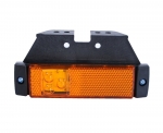 Indicator LED portocaliu cu suport, marker, reflector încorporat, rezistent la apă, 12V-24V