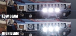 Proiector faruri LED 5D de 5.7 inchi, universal, scurt/lung, 12-24V 6 buc