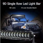 Led bar cu lupe Hi/Lo pentru Jeep, ATV 9D 88.5cm, 12-24V 19200 LМ 240W