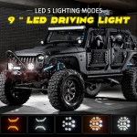 Led lampa cu halogen lumina alba pentru camioane, ATV, jeep, 9inch, 12-24V