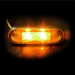 Indicator LED, marker pentru autobuz, platforma, camion, remorca, 75mm x 22mm, 24V