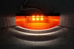Led lampa cu montaj vertical, suspendat, frontal, posterior, alb, roșu, 6 diode, 12V E-Mark