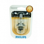 Bec auto cu halogen pentru far Philips H4 Vision, +30%, 12V 60/55W