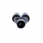 Dublu Ornament Toba de Esapament Universal - Flexzon - Intrare 38-65mm lungime 260mm - mat negru