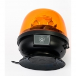 Girofar Flexzon, LED, Acumulator Reincarcabil, cu Magnet si Ventuza, 12-24V, Galben, 10 LED, E-Mark