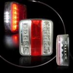 Set de Doua Lampi Auto LED Spate Flexzon, Universale, 5 Functii, Remorca, Camion, Trailer, 12-24V