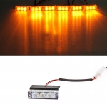 Set 6X Lumini LED Flexzon, 3 Leduri, Tip Stroboscop De Avertizare, Galben, Flash, cu Controler, 12V