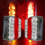 Set de Doua Lampi Auto LED Spate Flexzon, Universale, 5 Functii, Remorca, Camion, Trailer, 12-24V