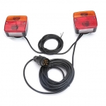 Set Lumini Spate Auto Magnetice Remorca sau Platforma, 12V, 7,5m Cablu