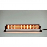 LED Bar Flexzon, Flash, Alb si Galben Cross DRL, 54cm, 12V-24V, Spot Beam, 40 Leduri, 6000 lumen, 120W