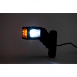 Set 2X Lampa Laterala LED Flexzon, Neon Efect, Pentru Gabarit 12v - 24v, Rosu, Portucaliu, Alb, 100mm х 127mm