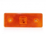 Markere luminoase / indicator cu LED 12V pentru camioane și remorci - 110 mm x 40 mm - portocaliu